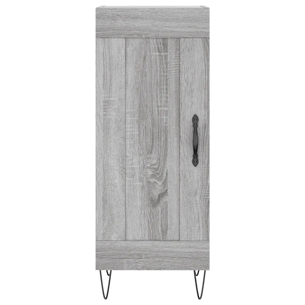 Credenza | Madia | Buffet da pranzo | Armadio da pranzo Grigio Sonoma 34,5x34x90 cm in Legno Multistrato
