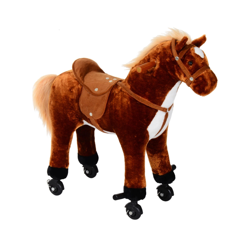 Cavallo Giocattolo Bambini ¨C zephmum ¨C 65x28x75 cm Marrone