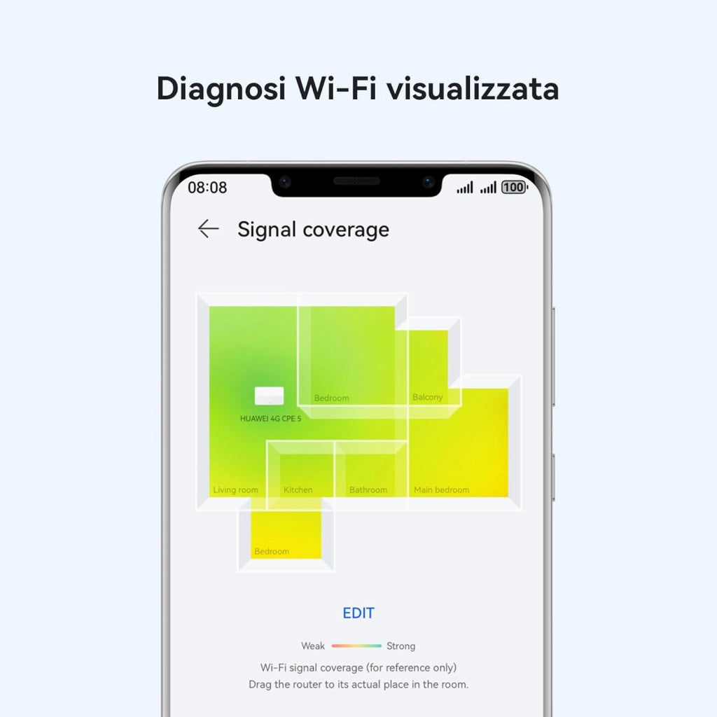 HUAWEI Router 4G+ CPE 5, B636, Router SIM LTE, Cat 7+, DL 400Mbps/UL 200Mbps, Wi-Fi 6 AX3000, 1 LAN/WAN+3 LAN, Copertura del Segnale di Livello Industriale, 30 Mesi di Garanzia