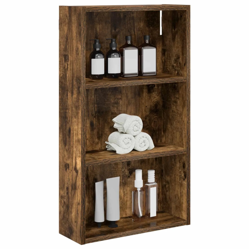 Armadio da bagno a muro Quercia Affumicata 40 x 14 x 70 cm