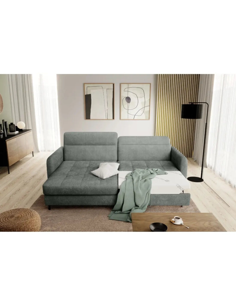 Divano ad angolo collezione GOUMSI colore Verde chiaro