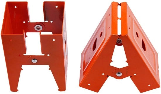 Ferramenta per Zaag - Due Pezzi - Beugoli Mechanici Adattabili - Acciaio Laminato a Freddo - Progetto Antiscivolo - Progetto a Rilievo - Apertura Massima 25° - Ferramenta per Zaag