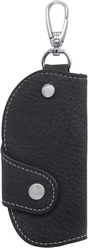 Tas per le chiavi in pelle morbida per auto, organizzatore per le chiavi unisex con gancio metallico e anello per le chiavi rimovibile per organizzazione e protezione delle chiavi