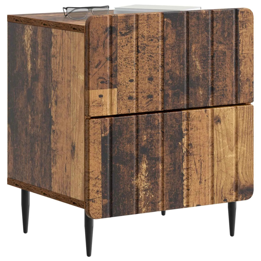 Armadio da Notte con cassetto Legno antico 43 x 34,5 x 49,5 cm 894311