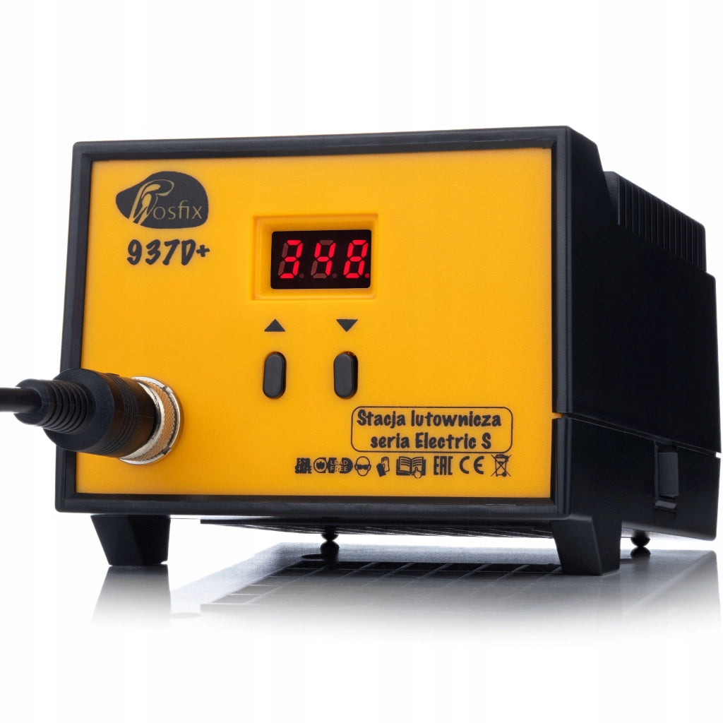 Stazione Saldante 937D+ 60W con Display LCD e 10 Punte in Rame – Controllo Temperatura 200-480°C, ESD Safe
