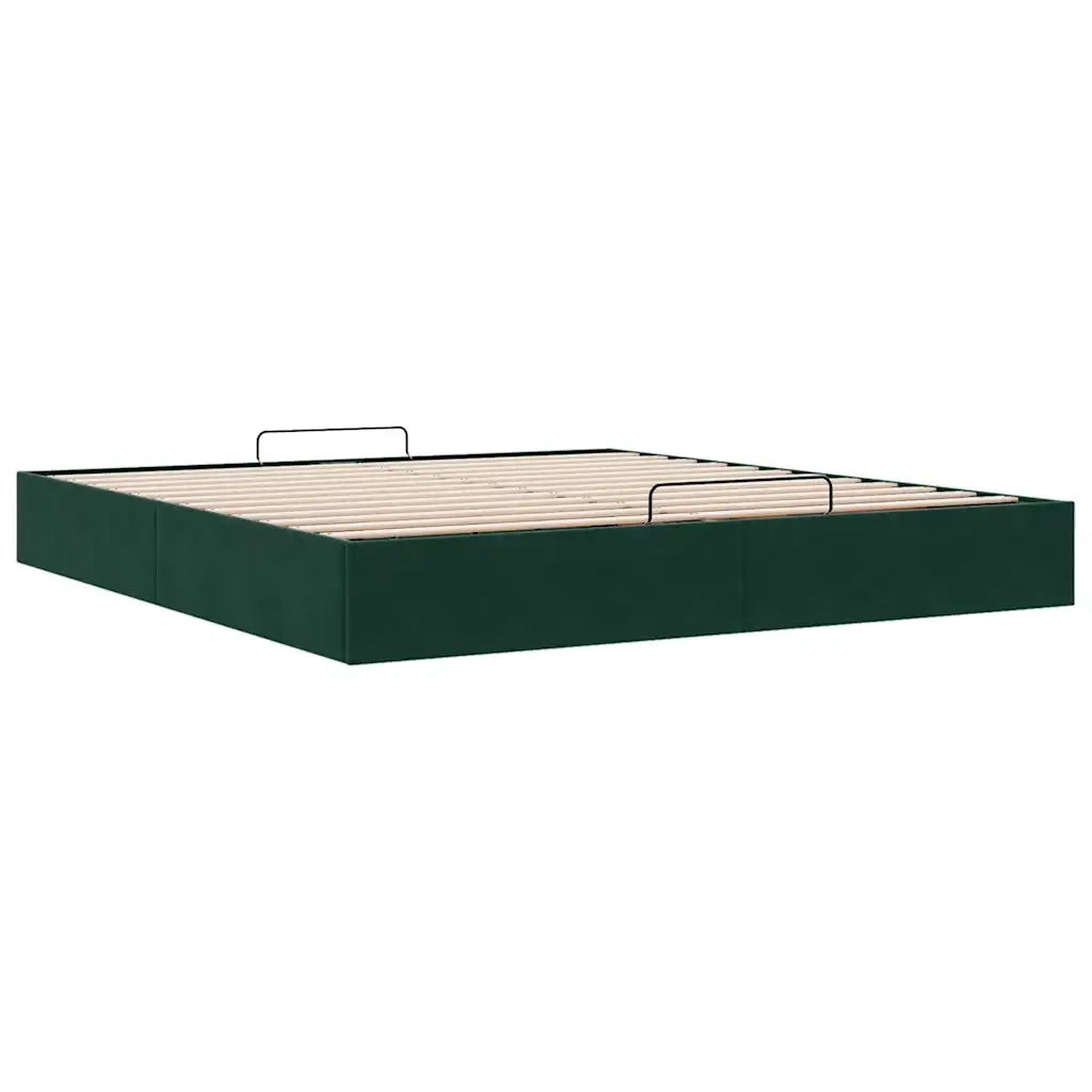 Struttura Letto Pouf senza Materasso 160x200 cm in Velluto