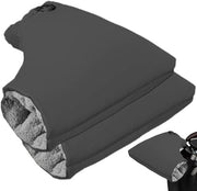 Manopole per Bici - Manopole Extra Isolanti - Pannelli Manopola - Manopole per Motocicli - Manopole per Scooter - Impermeabili - Resistente all'Acqua - Adatti per Biciclette, Motocicli e Scooter - Manopole con Riscaldamento - 30x35cm - Nero