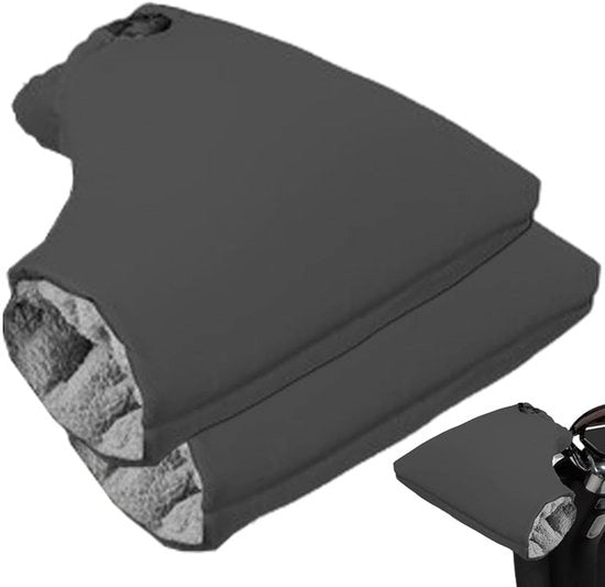 Manopole per Bici - Manopole Extra Isolanti - Pannelli Manopola - Manopole per Motocicli - Manopole per Scooter - Impermeabili - Resistente all'Acqua - Adatti per Biciclette, Motocicli e Scooter - Manopole con Riscaldamento - 30x35cm - Nero