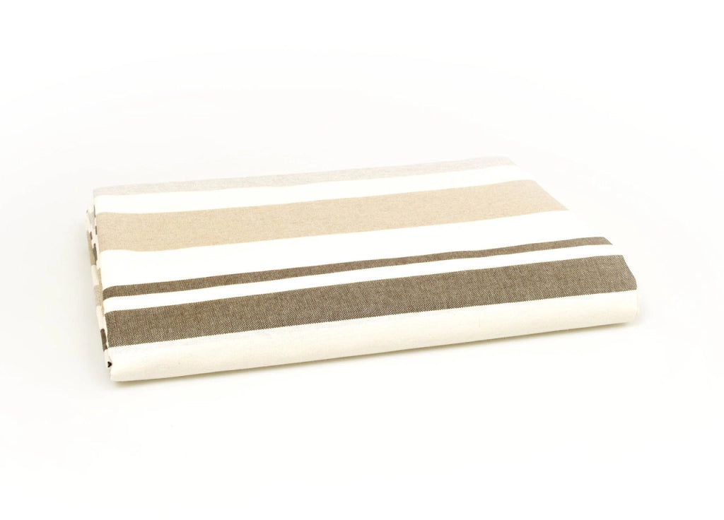 Telo Arredo Granfoulard Copritutto Cotone Made Italy Vari Disegni Arredatutto Copriletto Multiuso - 1 Piazza - Multiriga Beige
