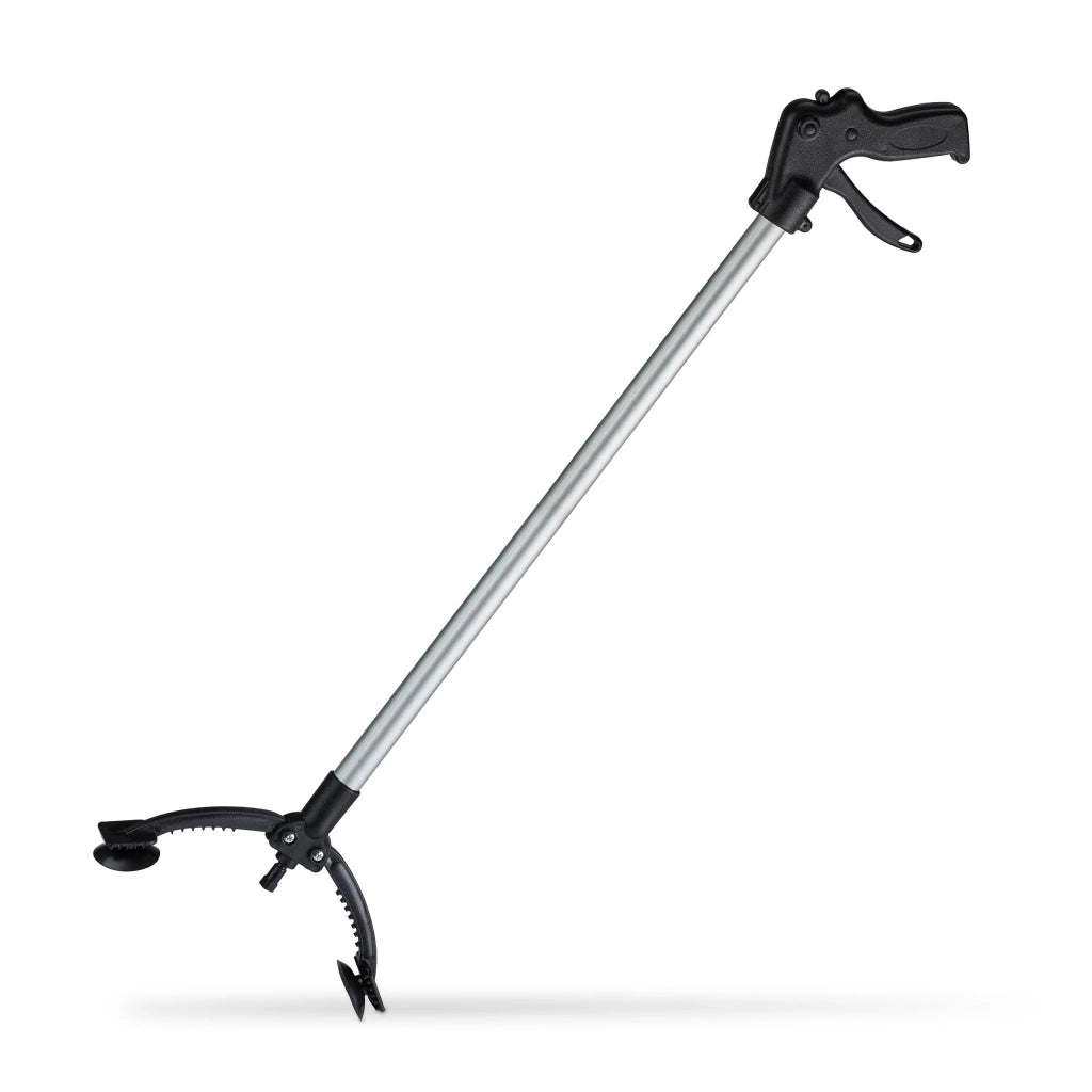 Pinza di presa ergonomica leggera per rifiuti scaffali alti 88 x 15,5 x 3,5 cm in alluminio nero 13_0004825