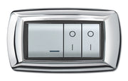 PLACCA LIFE LIVING PLAST CROMO 4P- ELETTROCANALI- 1,0 pz