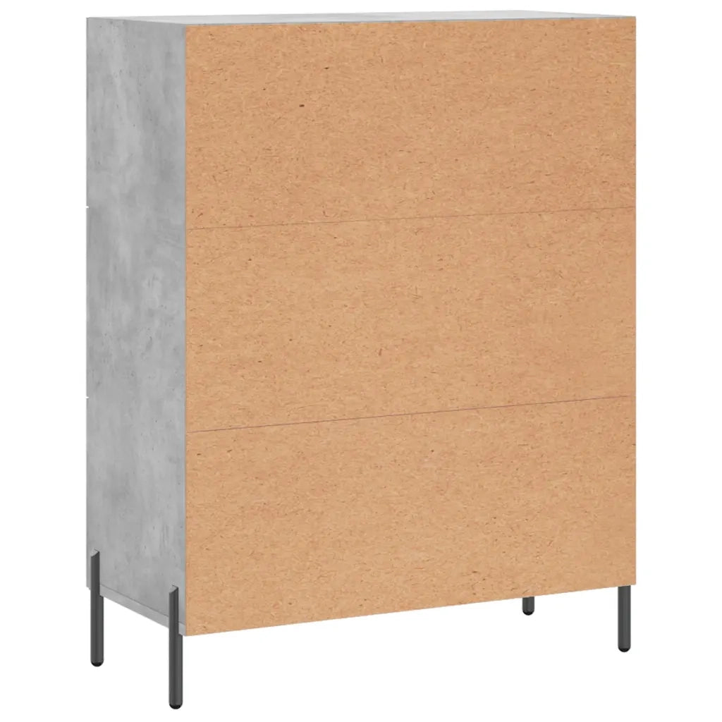 Credenza-Buffet-Armadio da cucina Grigio Cemento 69,5x34x90 cm in Legno Multistrato 793785