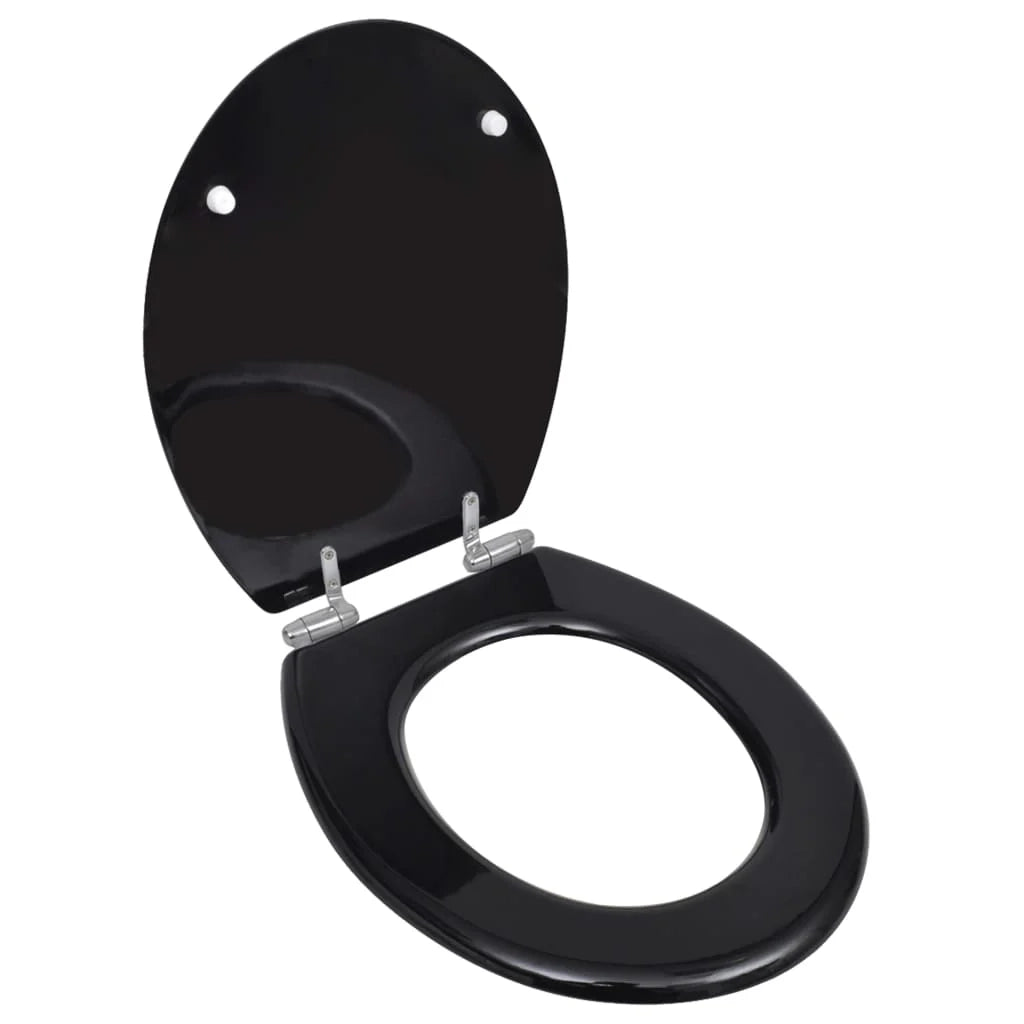 Sedile WC con coperchio a chiusura ammortizzata struttura in MDF nero 02_0002876
