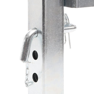 Set 2 piedi stabilizzatori per rimorchi roulotte 350mm, orientabili max 1300kg