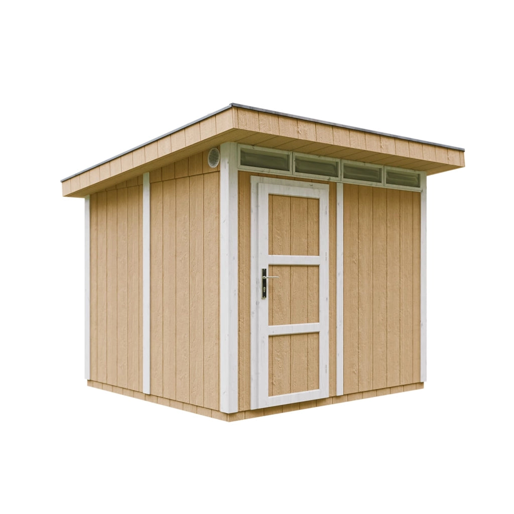 Casetta da Giardino di QUALIT? PREMIUM 5,9m?²-L279xW293cm - TIMBELA M903-HARVEST HONEY