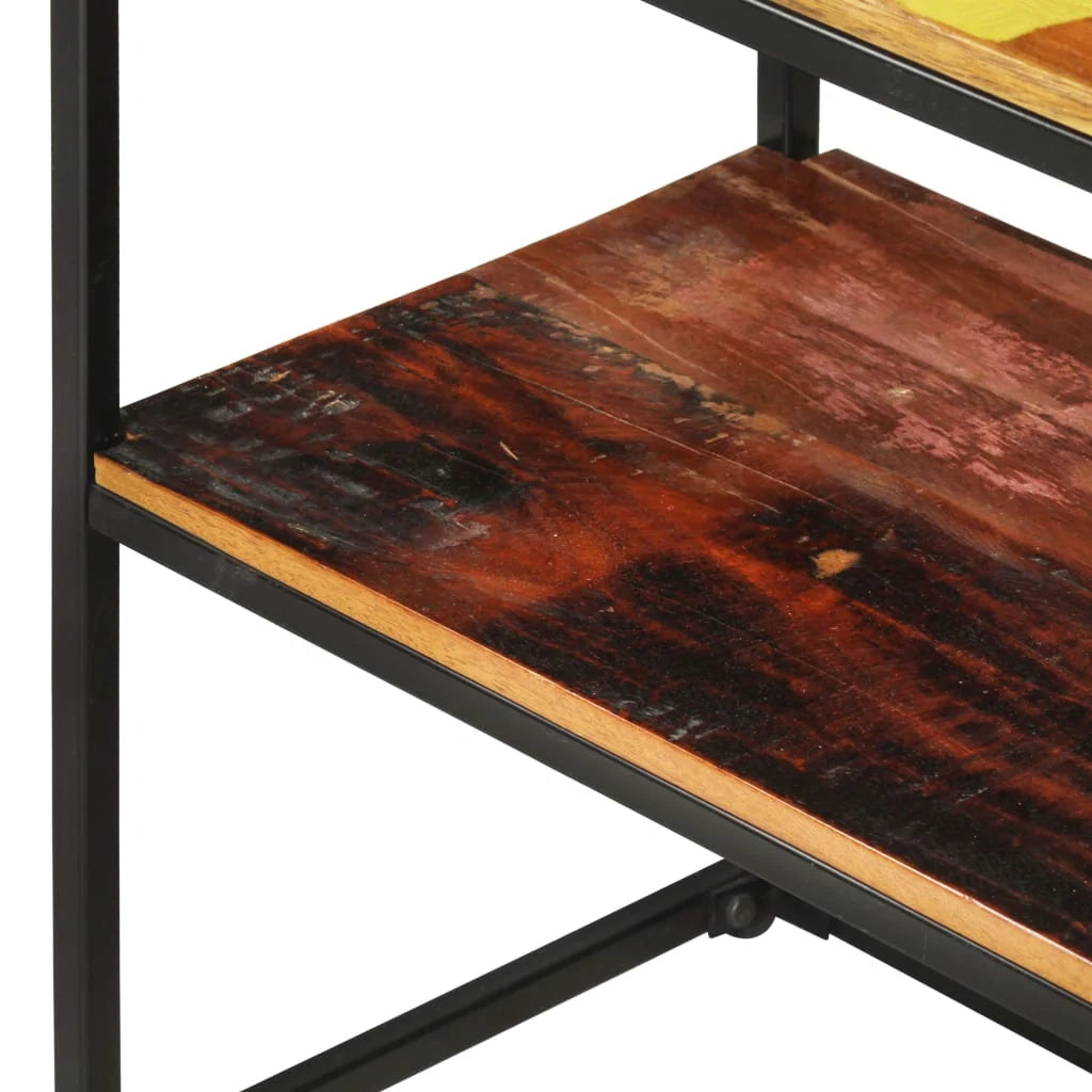 Buffet credenza cassettiera armadio mobile contenitore organizer per cucina soggiorno salotto 150 x 30 x 75 cm legno massello di recupero marrone 02_0029555