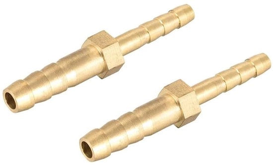 Connettori di tubo in metallo - 6-4 mm - Righello - Diametro variabile - 2 pezzi - Duraturo e flessibile - Connettori di tubo