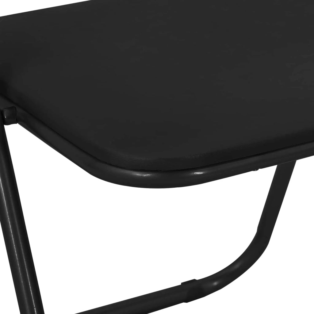 Sedia pieghevole 2 pcs Nero 48 x 43,5 x 81 cm Pelle Sintetica 42029060