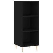 Credenza | Madia | Buffet da pranzo | Armadio da pranzo Nera 34,5x32,5x90 cm in Legno Multistrato