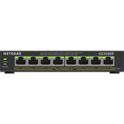Netgear 8-port gigabit ethernet poe+ plus switch (gs308ep) gestito l2/l3 gigabit ethernet (10/100/1000) supporto power over ethernet (poe) nero - NETNE000120