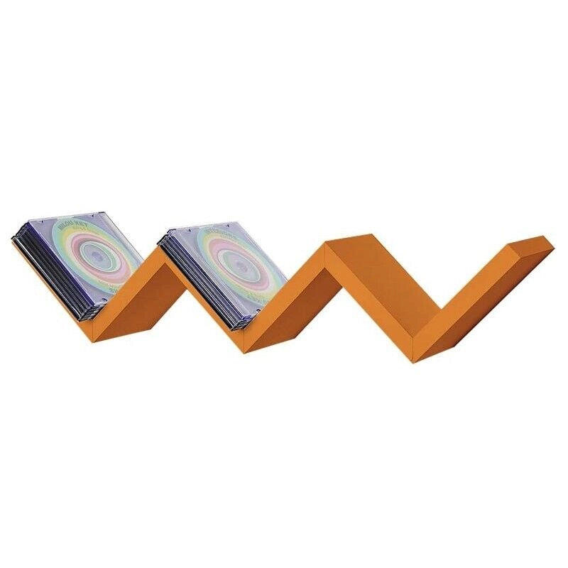 MENSOLA ZIG ZAG DIMENSIONI 59X12X12 CM IN COLORE ARANCIONE