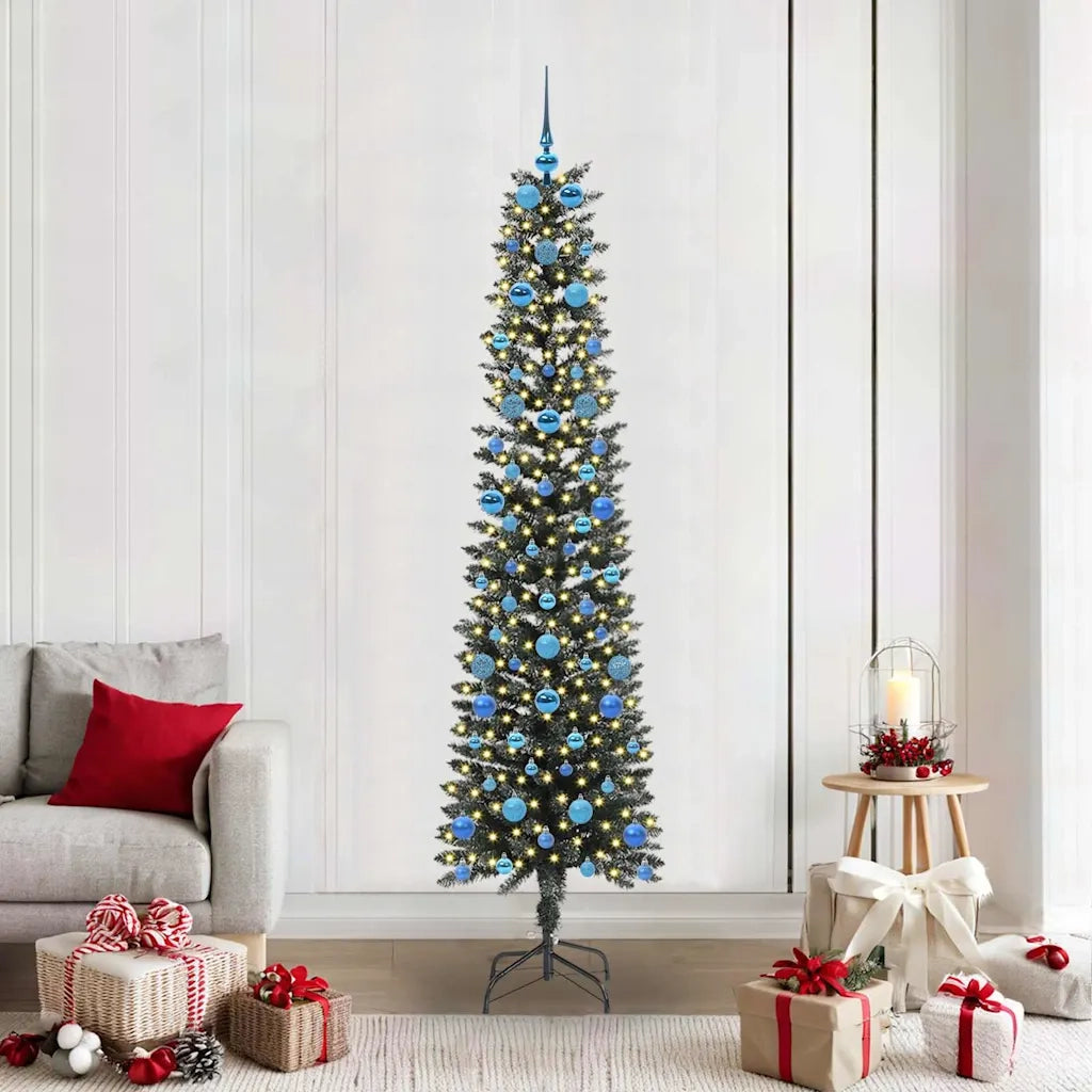 Albero di Natale artificiale con 300 LED Verde 210 cm 3395959