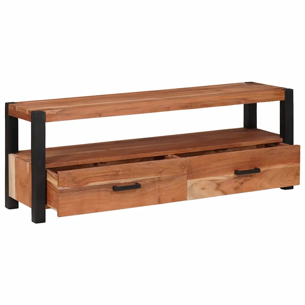 Mobile TV-Credenza per TV Marrone 110 x 30 x 40 cm legno massello di acacia