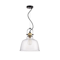 Lampada pendente Pendant in Metallo Irving Nero