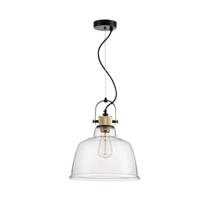 Lampada pendente Pendant in Metallo Irving Nero