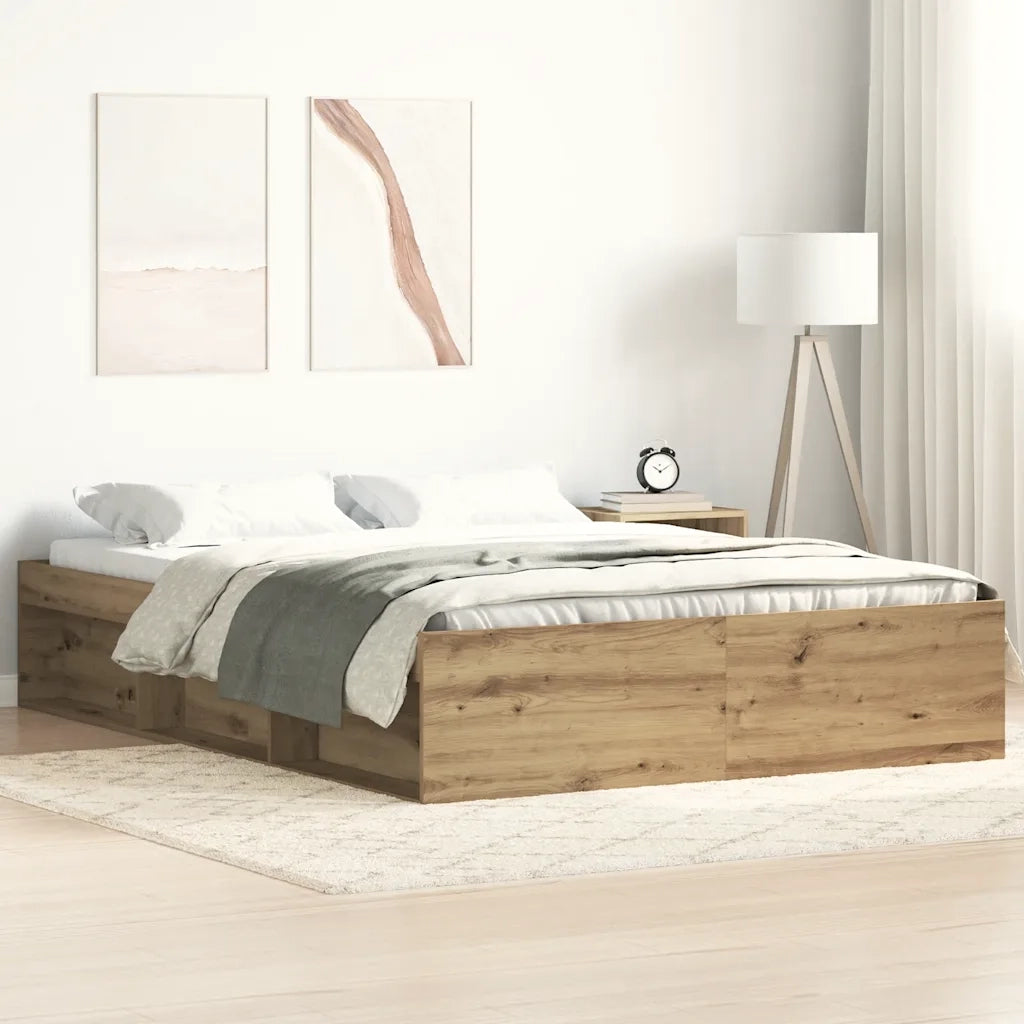 Giroletto senza Materasso Rovere Artigianale 160x200 cm