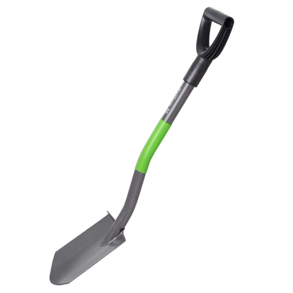 Pala da giardino ergonomica KADAX, affilata, 84 cm, in metallo, con manico appuntito.