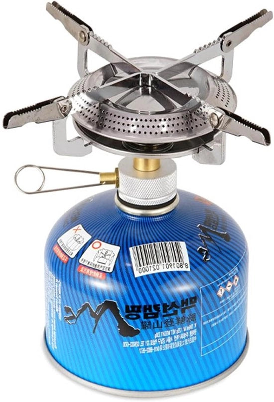 Cottura a Gas (Cilindro a Gas Non Incluso) - Cottura Portatile Ripieghevole per Campeggio, Alpinismo, Escursionismo, Picnic Cucina.