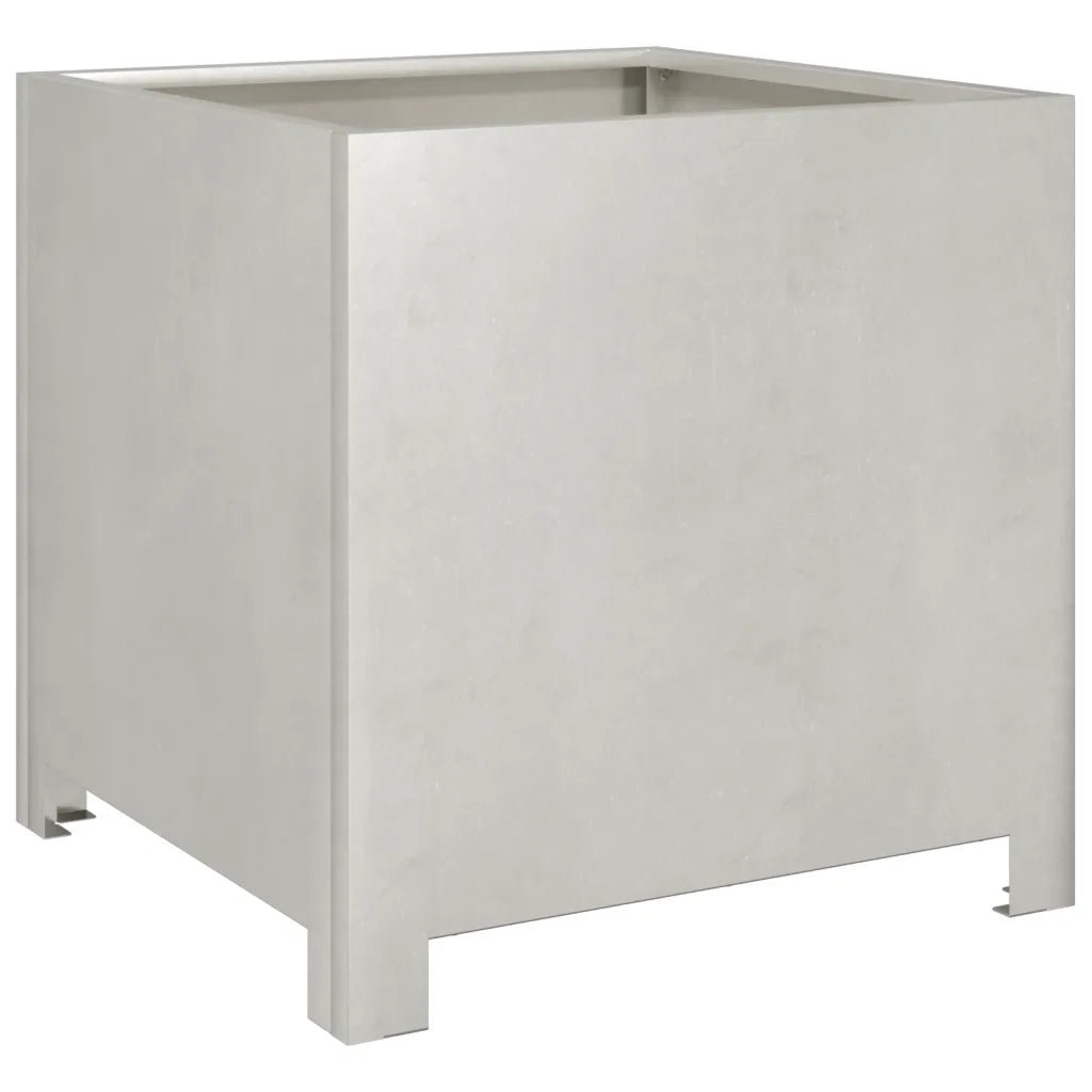 Fioriera | Cassetta per fiori | Vaso da Giardino 40x40x40 cm in Acciaio Inox