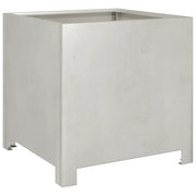 Fioriera | Cassetta per fiori | Vaso da Giardino 40x40x40 cm in Acciaio Inox