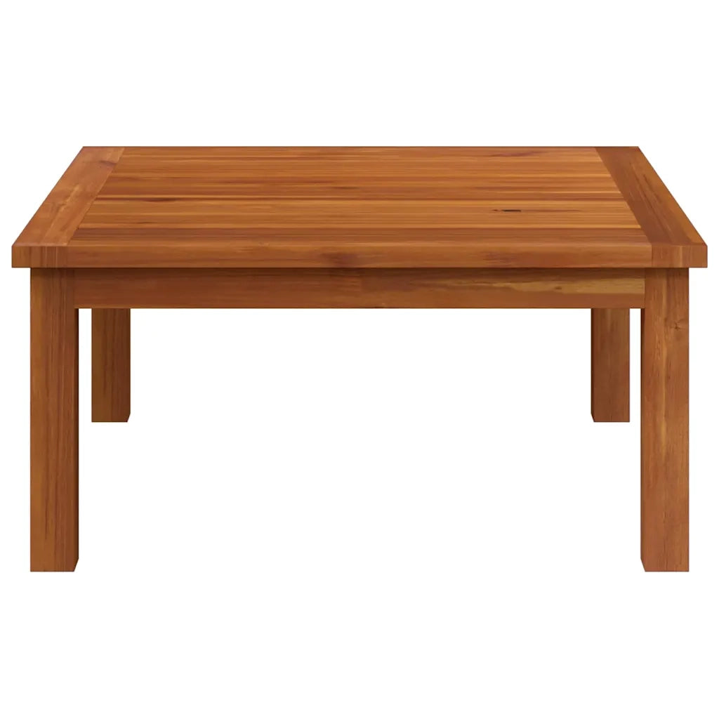 Set da giardino 2 pezzi con cuscini in legno di acacia e corda