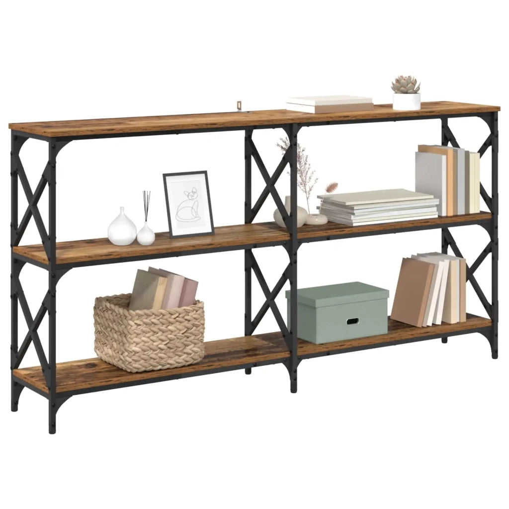 Tavolo consolle Legno vecchio 156 x 28 x 80,5 cm