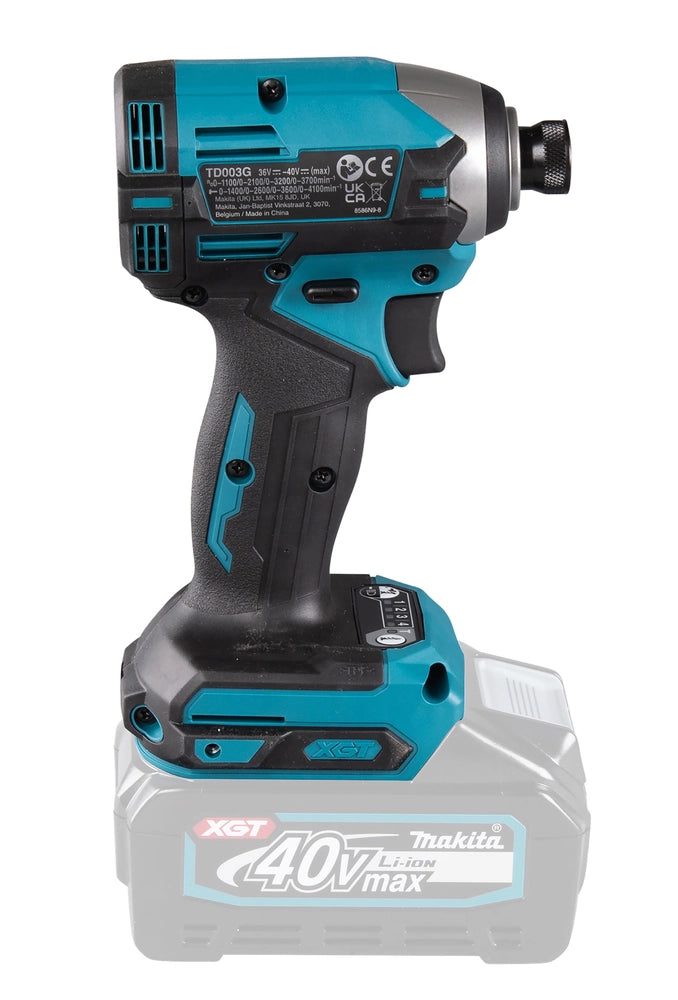 Avvitatore a Impulsi 1/4" 40V Makita TD003GZ Brushless 4 Velocità Solo Corpo XGT