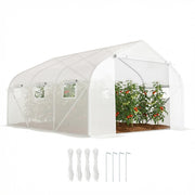 Serra da Giardino a Tunnel ¨C Zephmum ¨C Bianco, PE, Metallo, 4.5x3x2m
