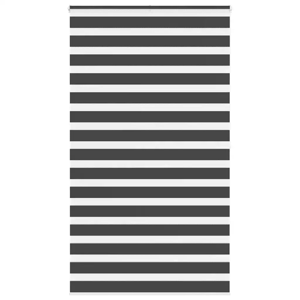 Tenda a Rullo Zebra Nero Larghezza Tessuto 115,9 cm Poliestere