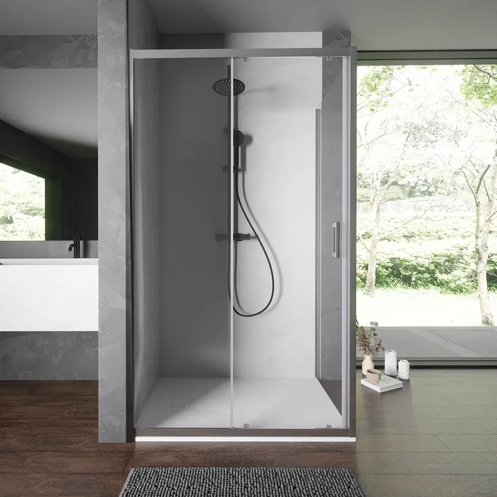 Box doccia 70x120 cm scorrevole vetro temperato 6mm trasparente h198 | Tahiti