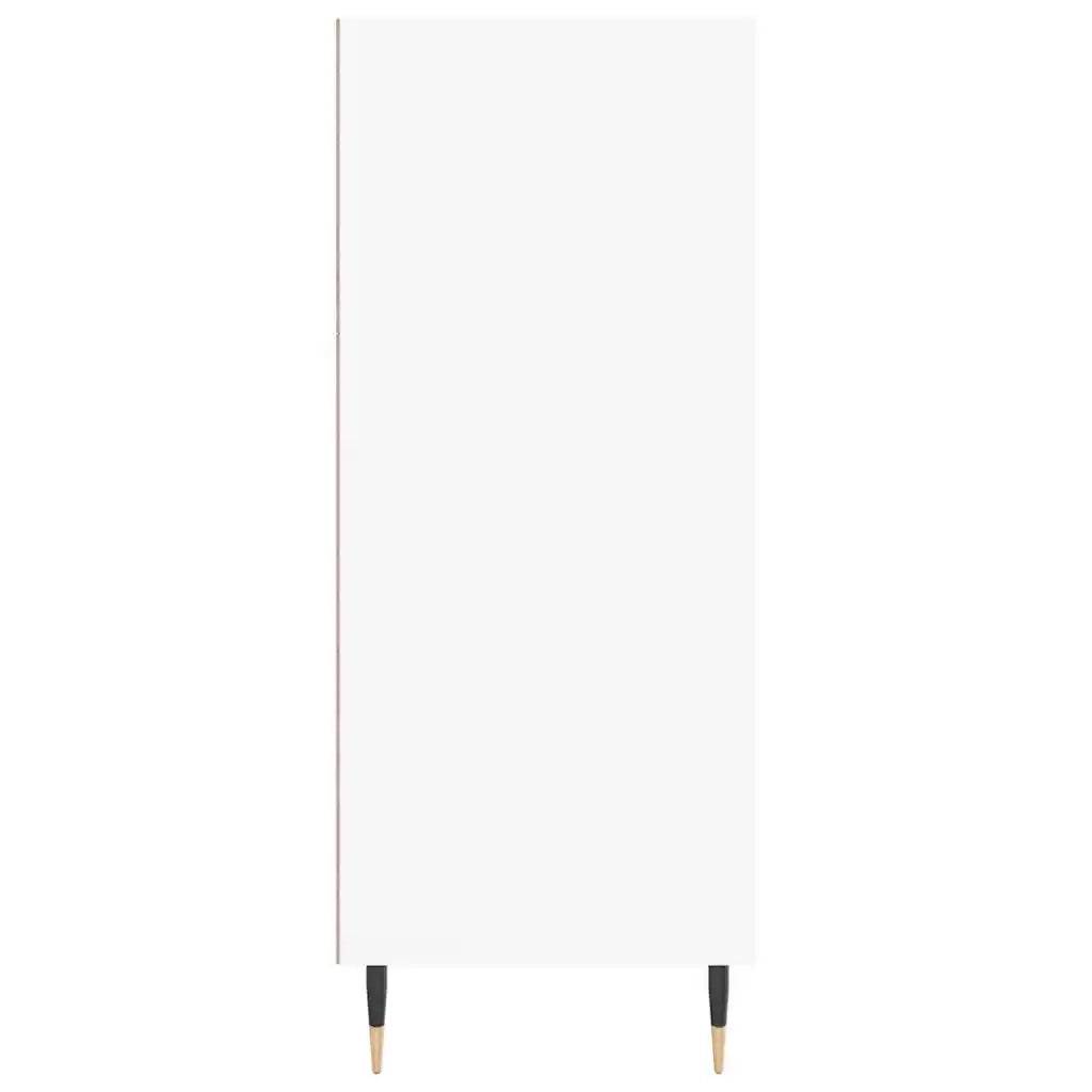 Credenza-Buffet-Armadio da cucina Bianca 57x35x90 cm in Legno Multistrato 642813