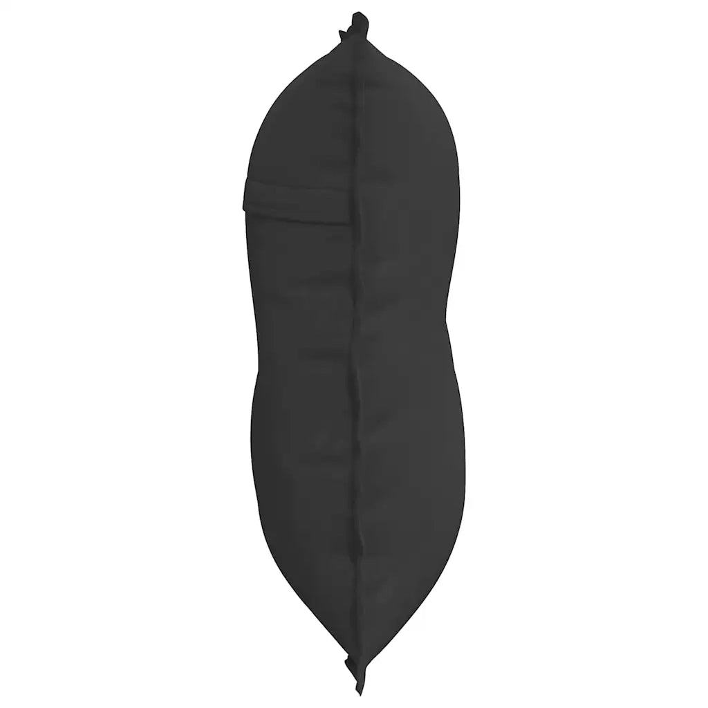 Cuscino per Schiena Nero 80 x 50 cm Tessuto in Microfibra 42014733
