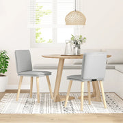 Sedie da Pranzo 2 pz Grigio Nuvola in Tessuto 4101264