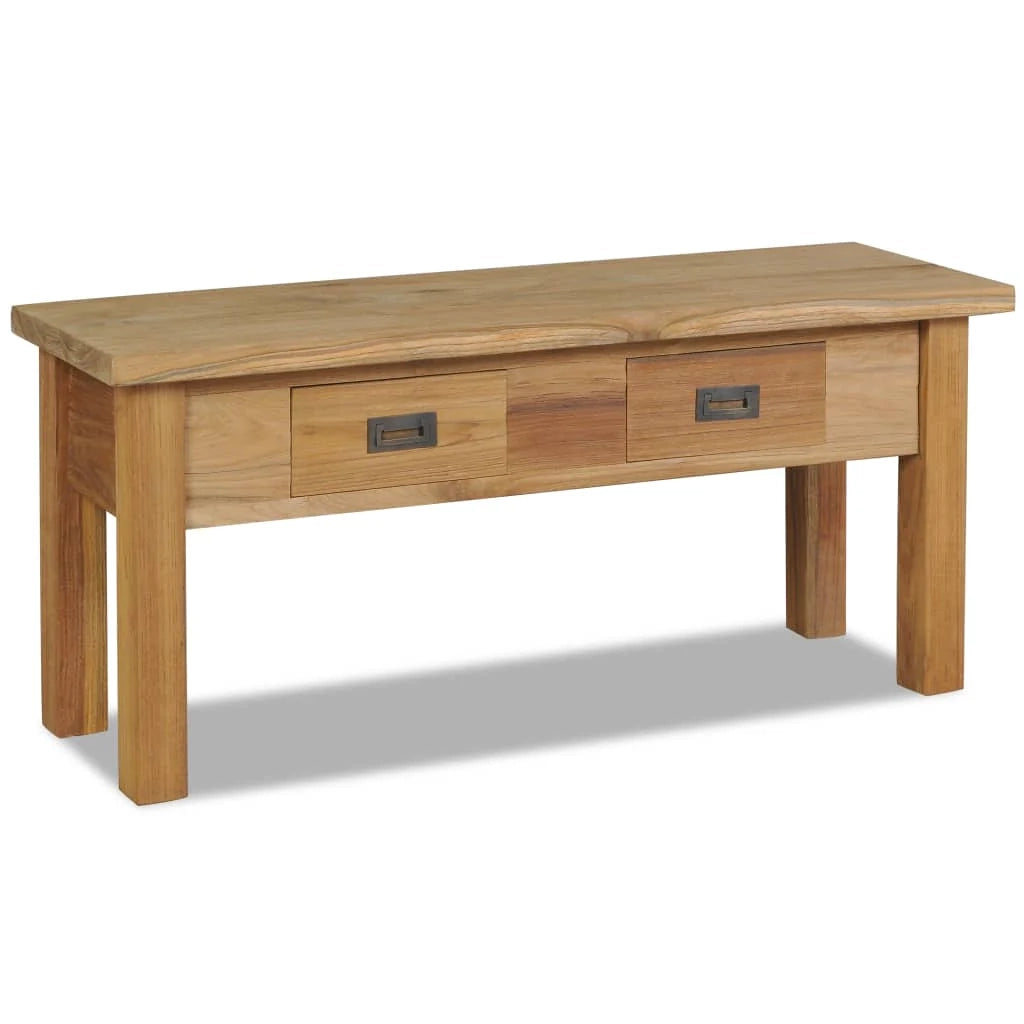 Panca d'ingresso 90 x 30 x 40 cm in teak massello 02_0011018