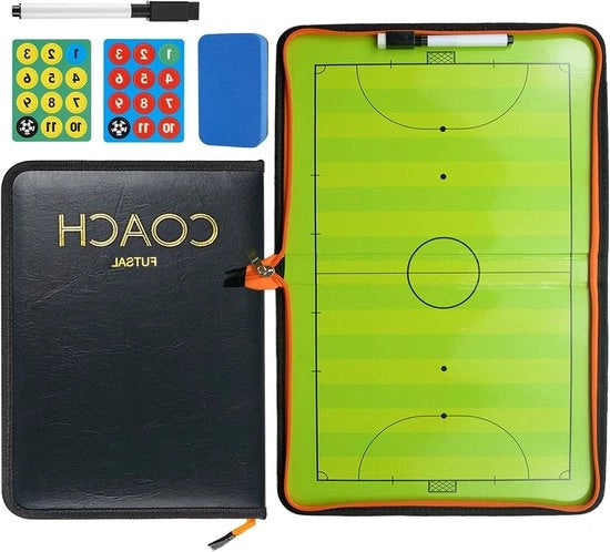 Tavolo Tattile Magnetico Calcio - Pro Calcio a 5 Futsal - Tavolo Tattile Tattico con Penna e Magnet - Allenatore - Calcio - Assistenza Tattica - Addestramento Pre-partita