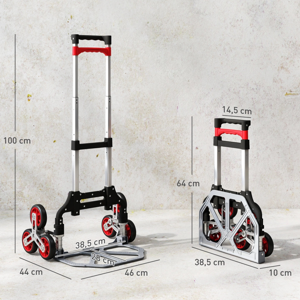 Scala mobile pieghevole ¨C zephmum ¨C alluminio rosso