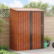 Casette da giardino Marrone 153,5 x 86 x 200 cm Metallo 42011300