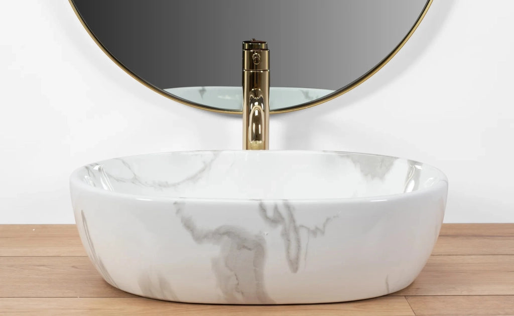 Lavabo Da Appoggio Rea Amelia Marmo Shiny