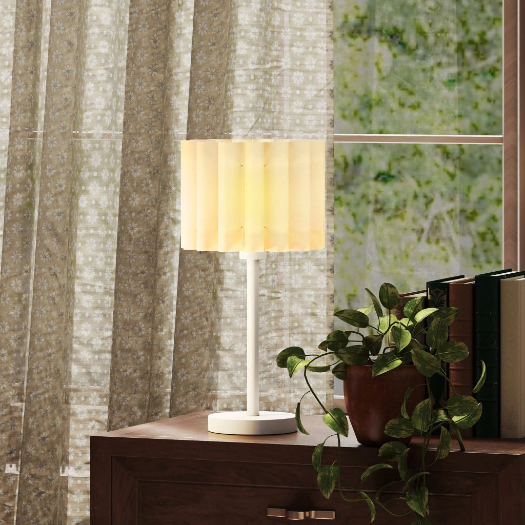 Lampada da tavolo retr¨° ¨C Xylo ¨C bianco plastica interruttore