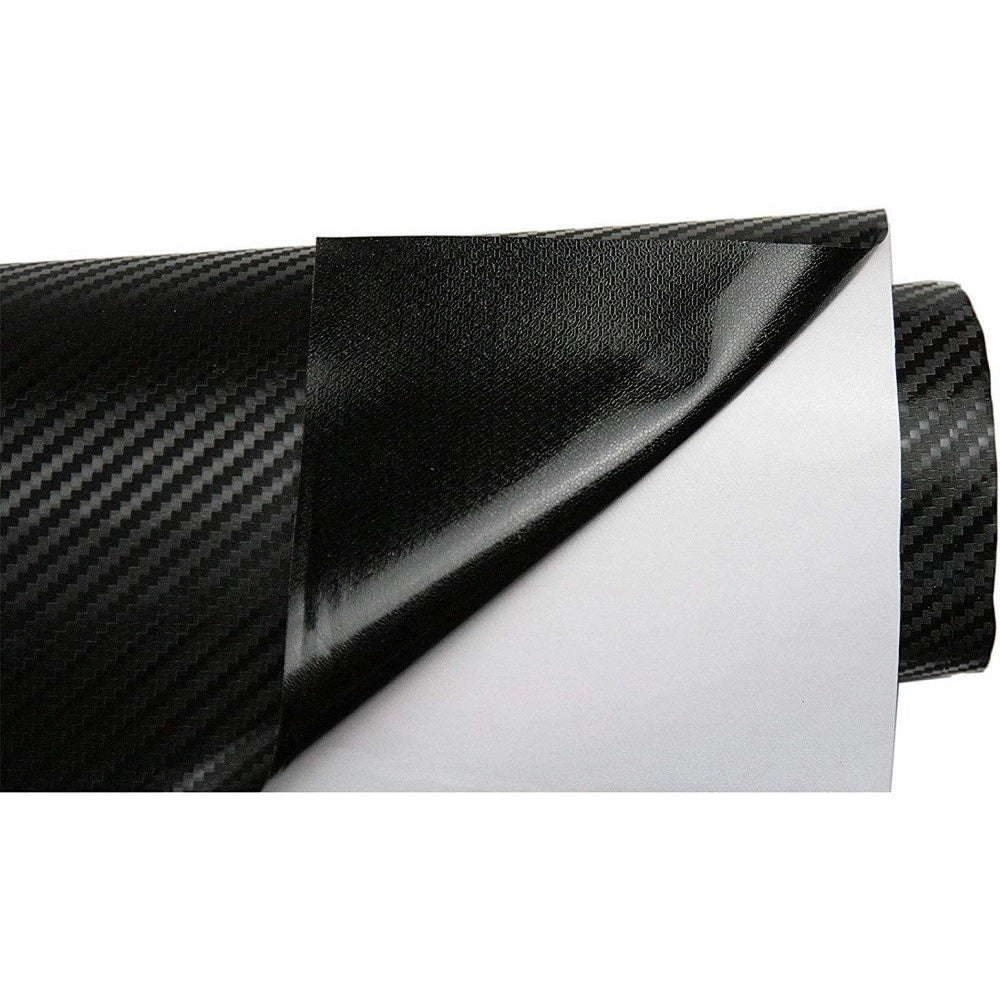 Trade Shop - Pellicola 3d Adesiva Fibra Carbonio Per Auto Universale Interni Esterni 60x100cm -